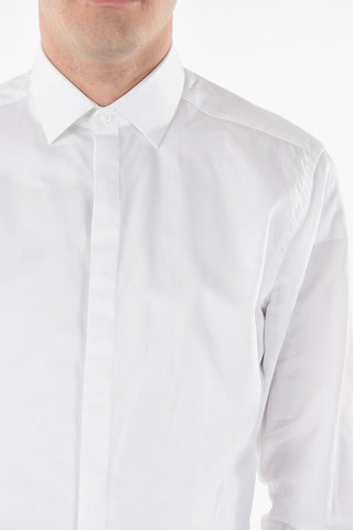 CC COLLECTION Micro Checked Spread Collar Shirt
