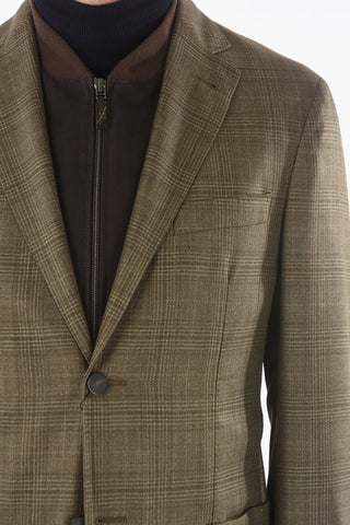 ID COLLECTION Half-Lined Blazer with Double Collar