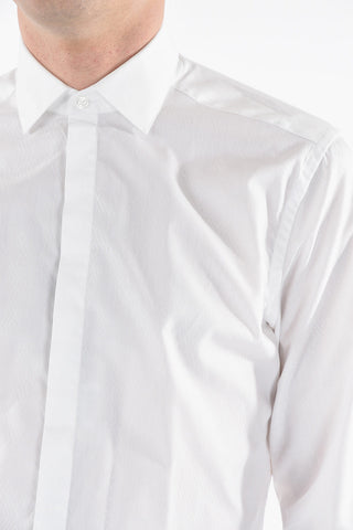 CC COLLECTION Shiny Rhombuses Motif Shirt with Cufflinks
