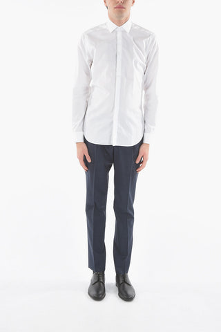 CC COLLECTION Shiny Rhombuses Motif Shirt with Cufflinks