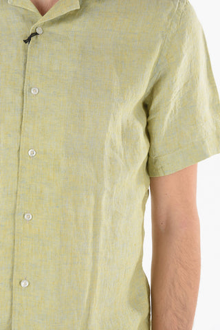 CC COLLECTION Camicia in Lino a Manica Corta