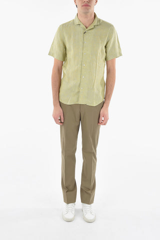 CC COLLECTION Camicia in Lino a Manica Corta
