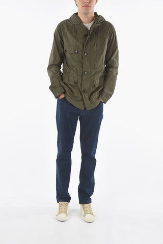 Hooded LIGHT MOUNTAIN Utility Jacket