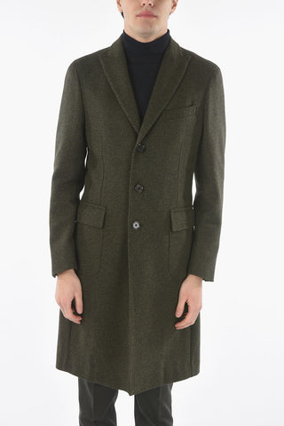 CC COLLECTION Tweed Coat with Flap Pocket