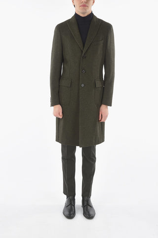 CC COLLECTION Tweed Coat with Flap Pocket