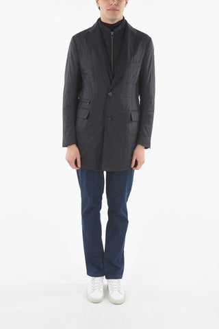 ID COLLECTION Waterproof Coat with Flap and Zipped Pocket