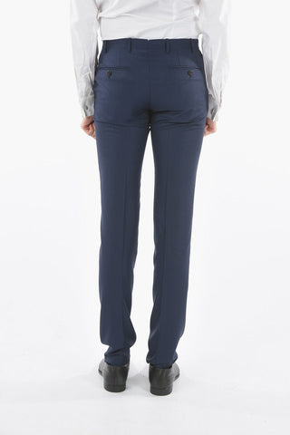 Wool Slim Fit Chino Pants