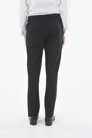 ID COLLECTION Pantalone Elegante in Lana con Lacci 