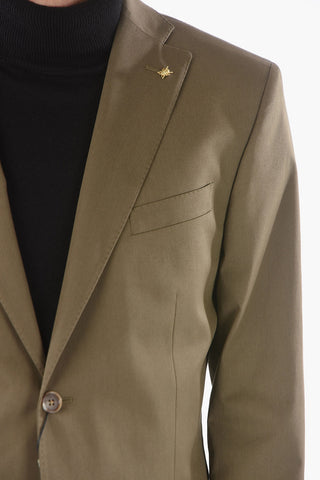 CC COLLECTION Abito RESET in misto Cotone con Iconica Spilla Coleottero