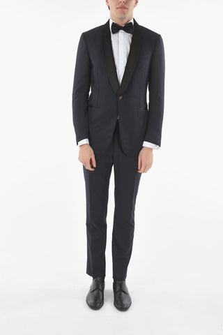 Lined Suit with Shawl Lapel and Center Vent