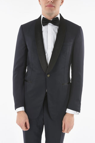 Lined Suit with Shawl Lapel and Center Vent