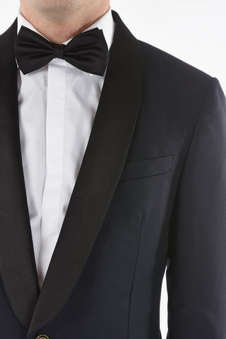 Lined Suit with Shawl Lapel and Center Vent