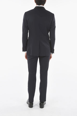 Lined Suit with Shawl Lapel and Center Vent