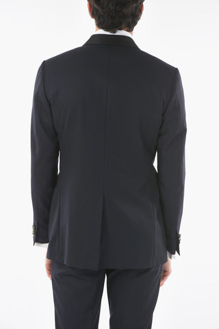Lined Suit with Shawl Lapel and Center Vent