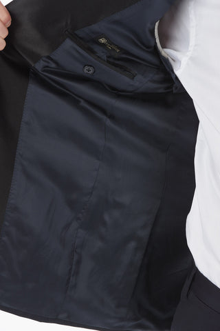 Lined Suit with Shawl Lapel and Center Vent