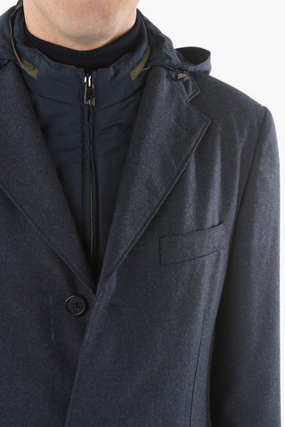 ID Virgin wool waterproof coat