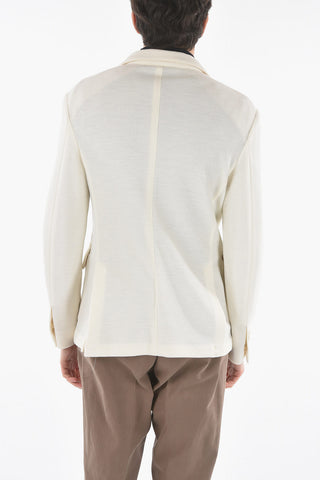 Twill Wool 3 Button Blazer
