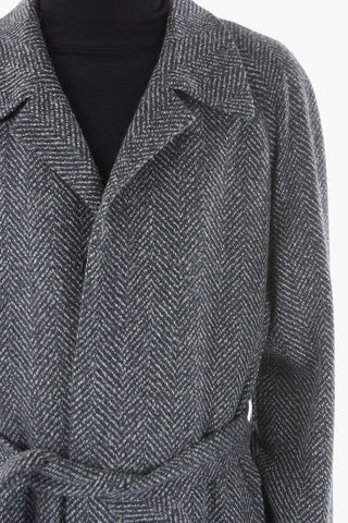 Herringbone Coat with 5 Buttons