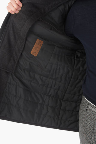Virgin Wool Coat With removable Chest Piece