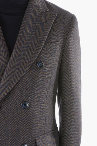 Tweed Coat with 3 Buttons