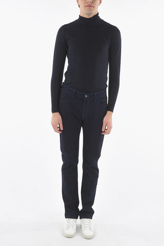 ID COLLECTION Pantalone Jeans con Tasca Anteriore Arrotondata