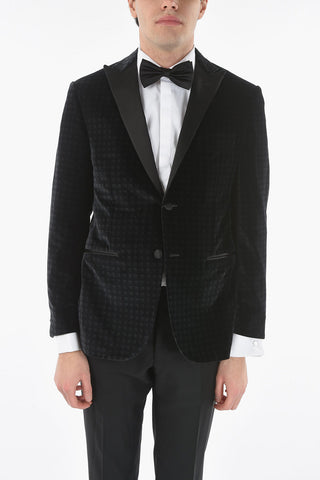 velour CERIM.ACADEMY peak lapel tuxedo