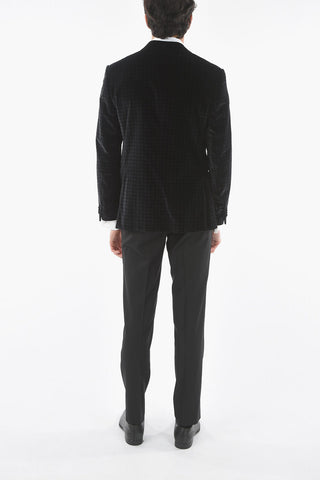 velour CERIM.ACADEMY peak lapel tuxedo