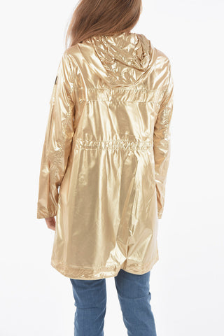 Parka CHANNEL Effetto Metallizzato con Cappuccio