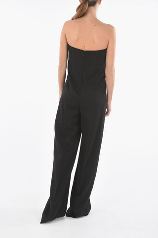 Wool Jumpsuit with Jacquard Detailing