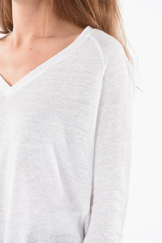 Maglia SLUB in Lino con Scollo a V