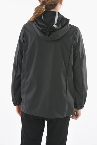 PENN-RICH Solid Color Hooded Waterproof Jacket