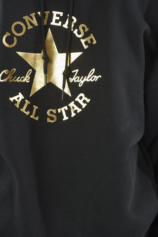 ALL STAR CHUCK TAYLOR Felpa con Logo Dorato e Cappucio