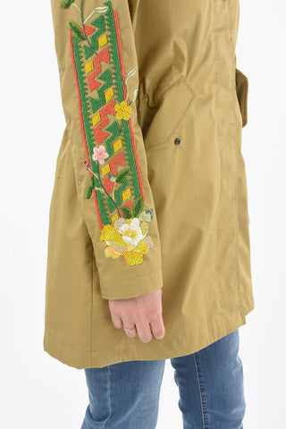Cotton PRESCOTT Parka Embelished Beads on the Sleeve
