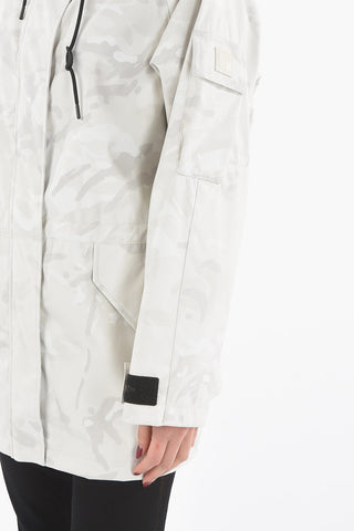 Camouflage PAOGO Parka with Hood and Snap Buttons
