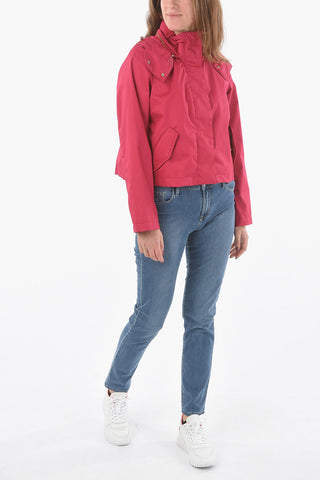 Removable Hooded  WALKER SHORT Jacket with Golden Details