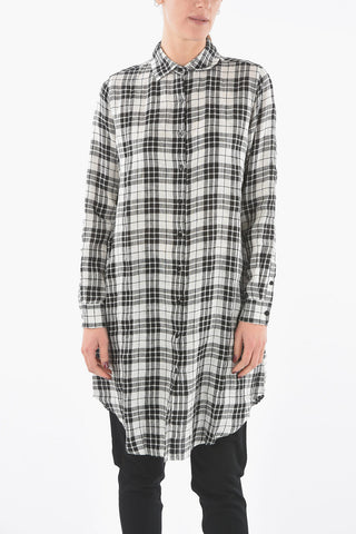 Maxi Checked Flax Shirt