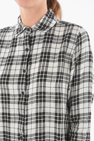 Maxi Checked Flax Shirt