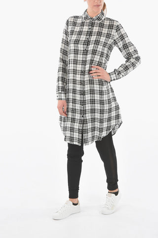 Maxi Checked Flax Shirt