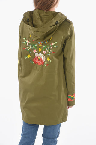 Cotton PRESCOTT Parka Embelished Beads on the Back