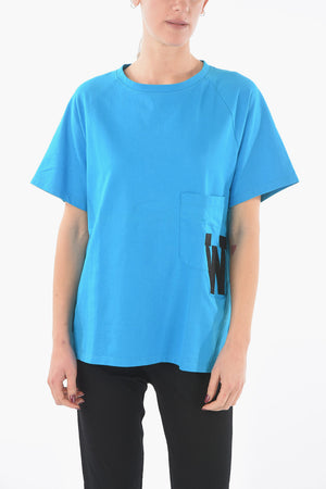 Maxi Crewneck T-shirt with Monogram Patch