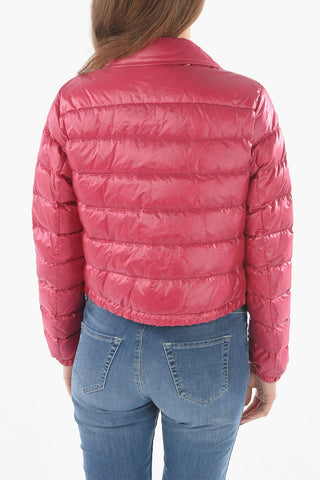 Snap Buttons CLARION Crop Down Jacket with Golden Details