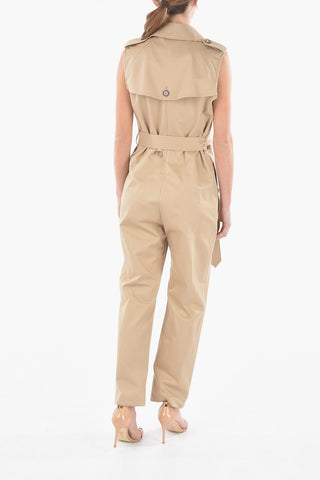 Sleeveless Utility Jumpsuit with Belt