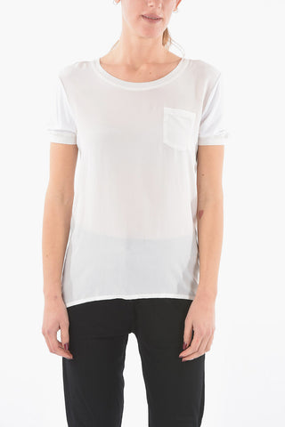 T-shirt SOFT in Seta Trasparente