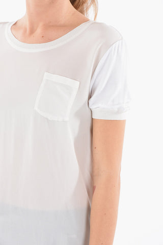 T-shirt SOFT in Seta Trasparente