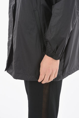 Nylon DAUPHINE Windbreaker with Elastic Inserts
