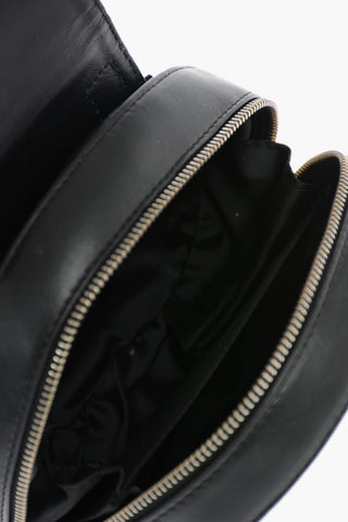 Leather CINCILLA Mini Shoulder Bag with Silver Logo