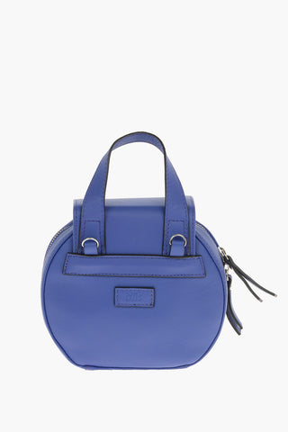 Leather CINCILLA Mini Shoulder Bag with Silver Logo