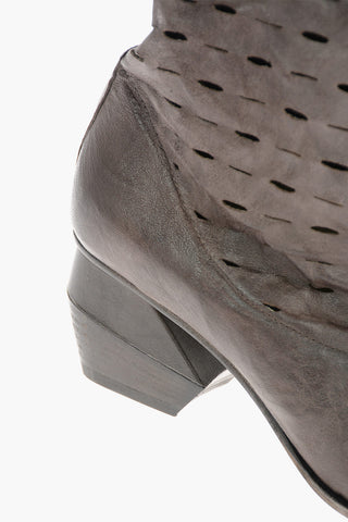 6cm Perforated Leather PASOLINI Western Boots