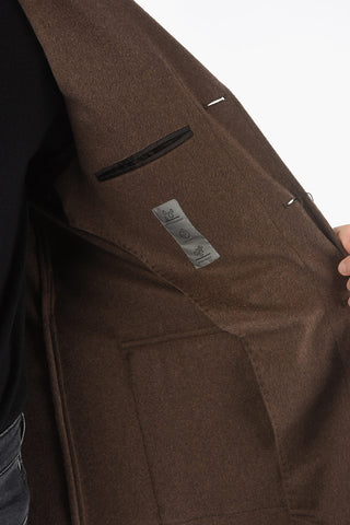 Half-Lined Blazer with 4 Button Pockets and Belt
