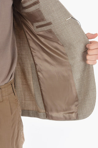 CC COLLECTION Virgin Wool and Flax REFINED 2-button Blazer